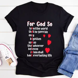 Graphic T-Shirts God Valentine's Day T-Shirt