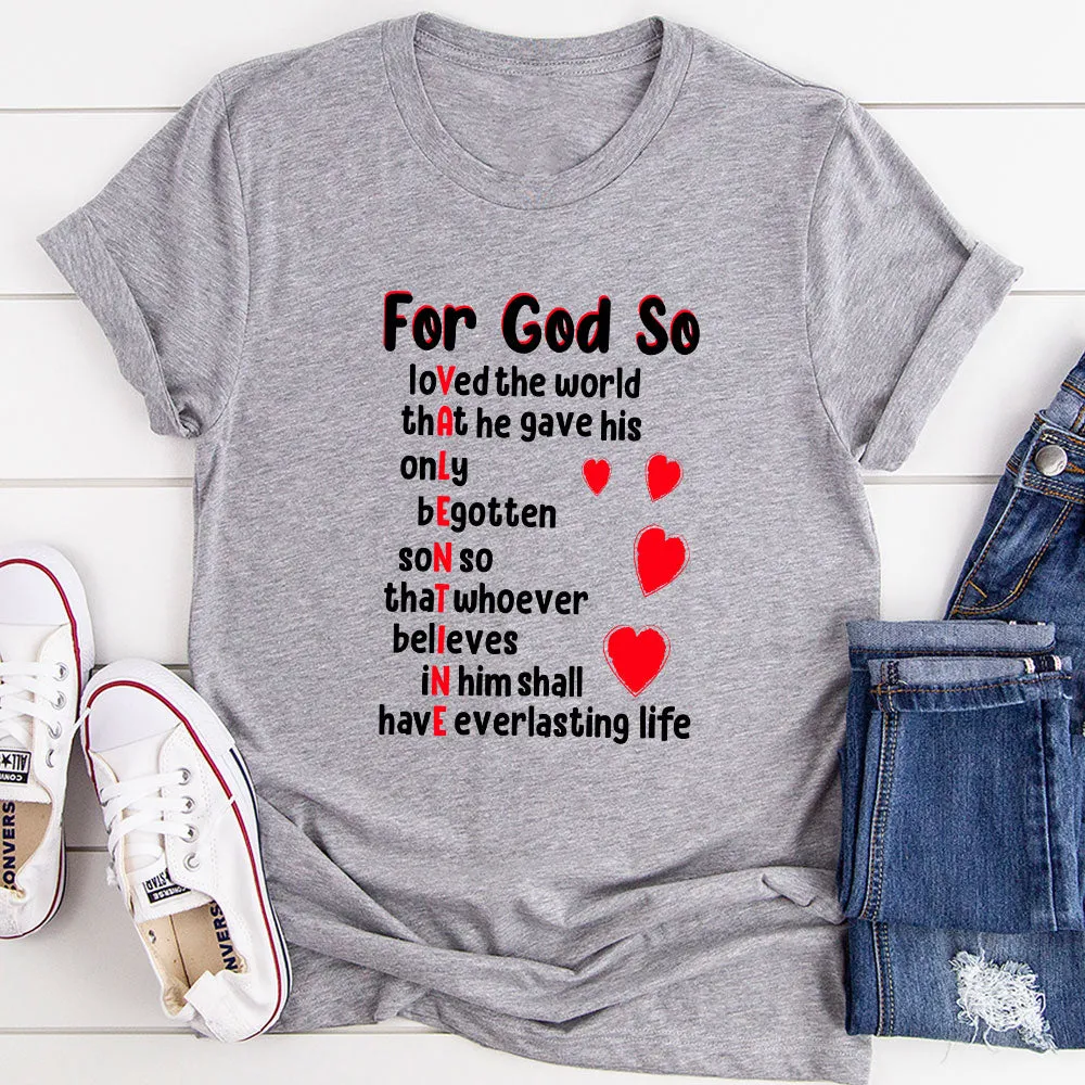 Graphic T-Shirts God Valentine's Day T-Shirt