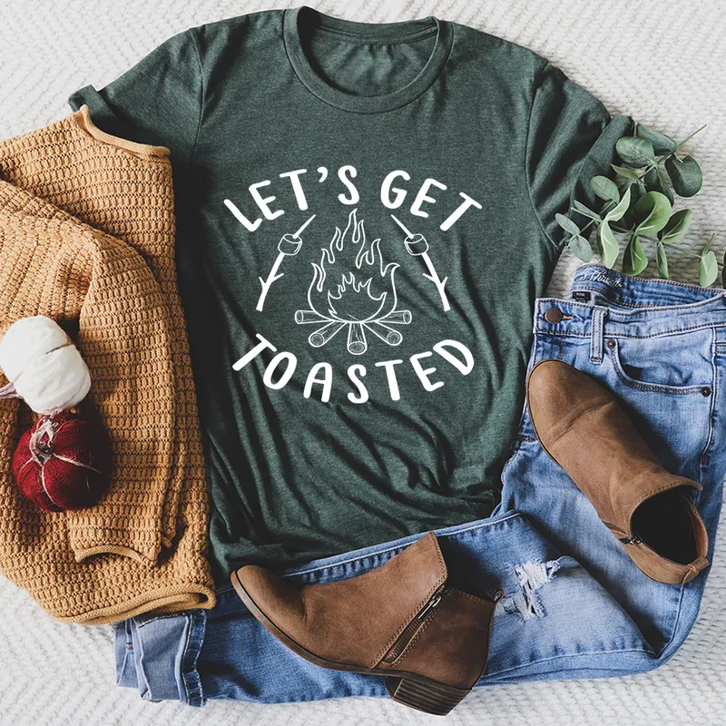Graphic T-Shirts Let's Get Toasted Tee