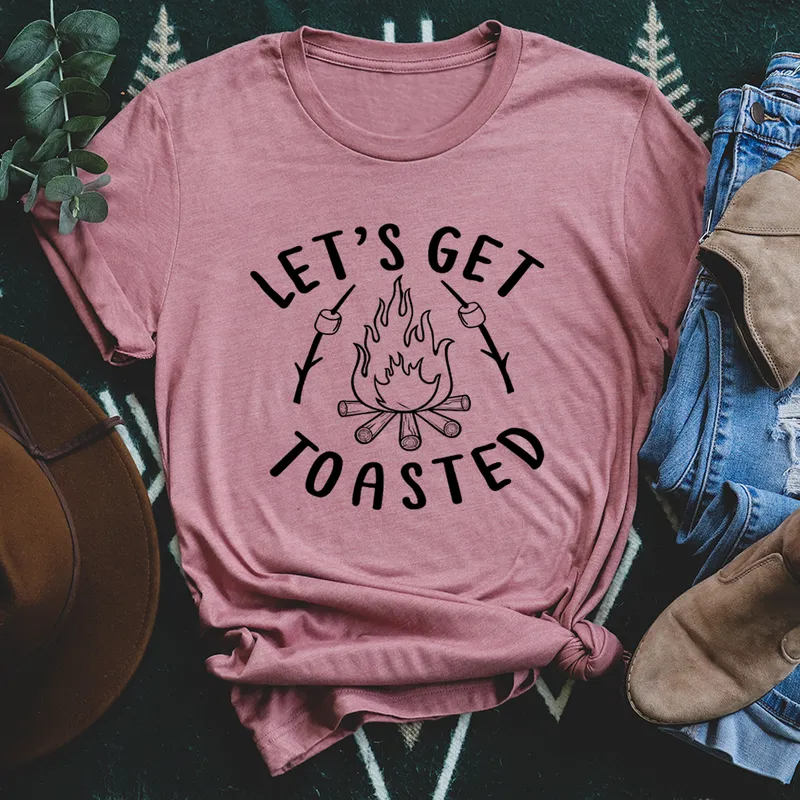 Graphic T-Shirts Let's Get Toasted Tee