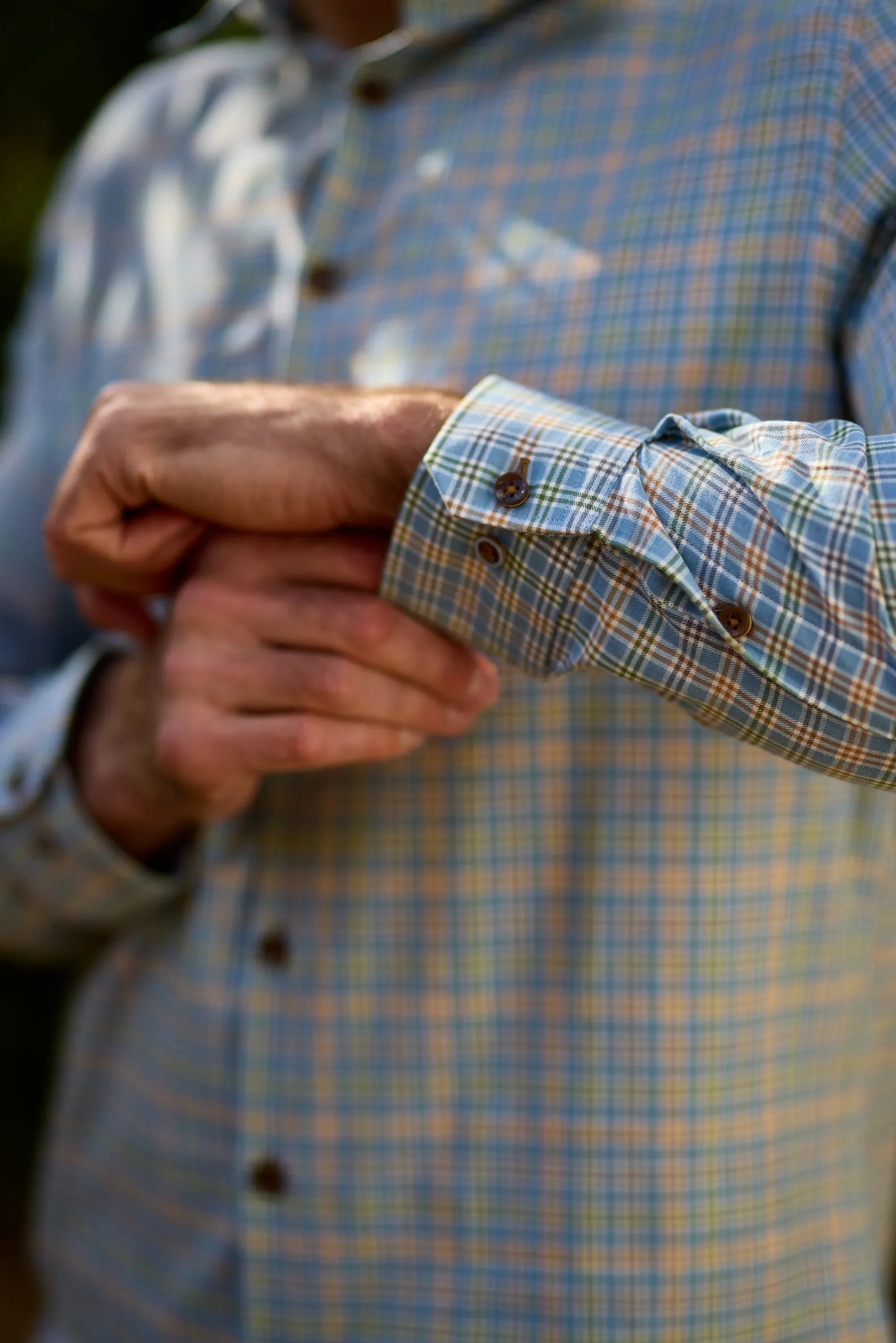 Gun Hill Mens Discovery Check Shirt - Beige