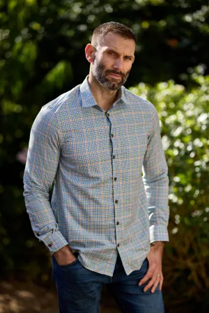 Gun Hill Mens Discovery Check Shirt - Beige