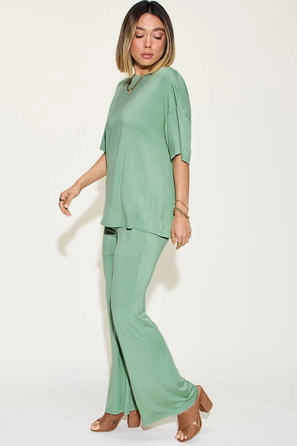 ❤️GYPSY - T-Shirt & Flare Pants Set by Basic Bae