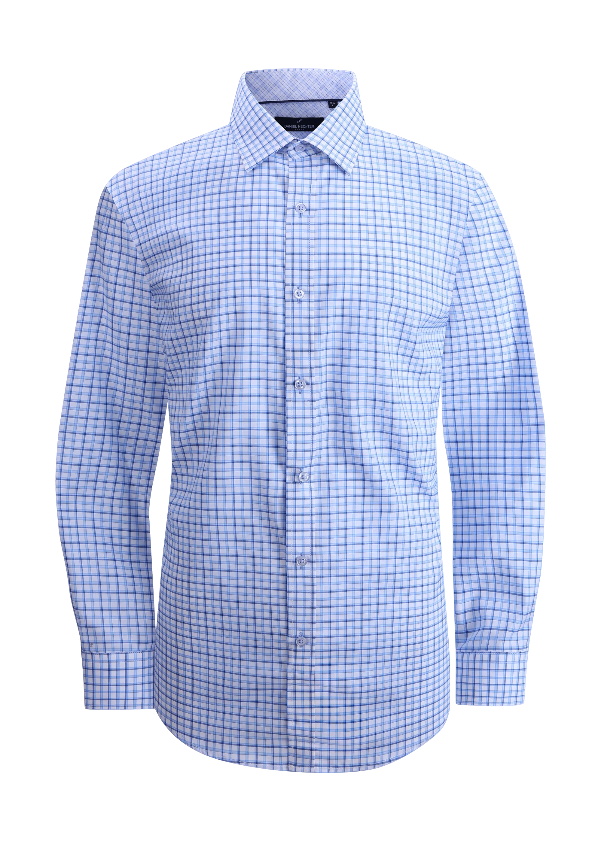 Hechter Paris Gingham Slim Fit Dress Shirt