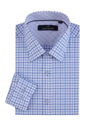 Hechter Paris Gingham Slim Fit Dress Shirt