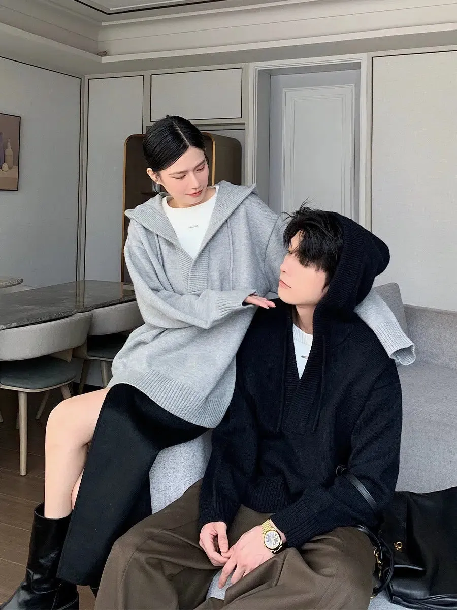 Hooded Knitwear Sweater