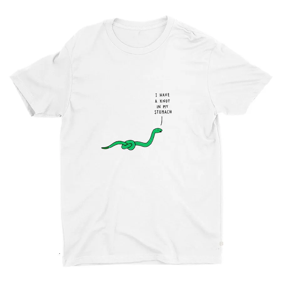 I HAVE A KNOT IN MY STOMACH Cotton Tee
