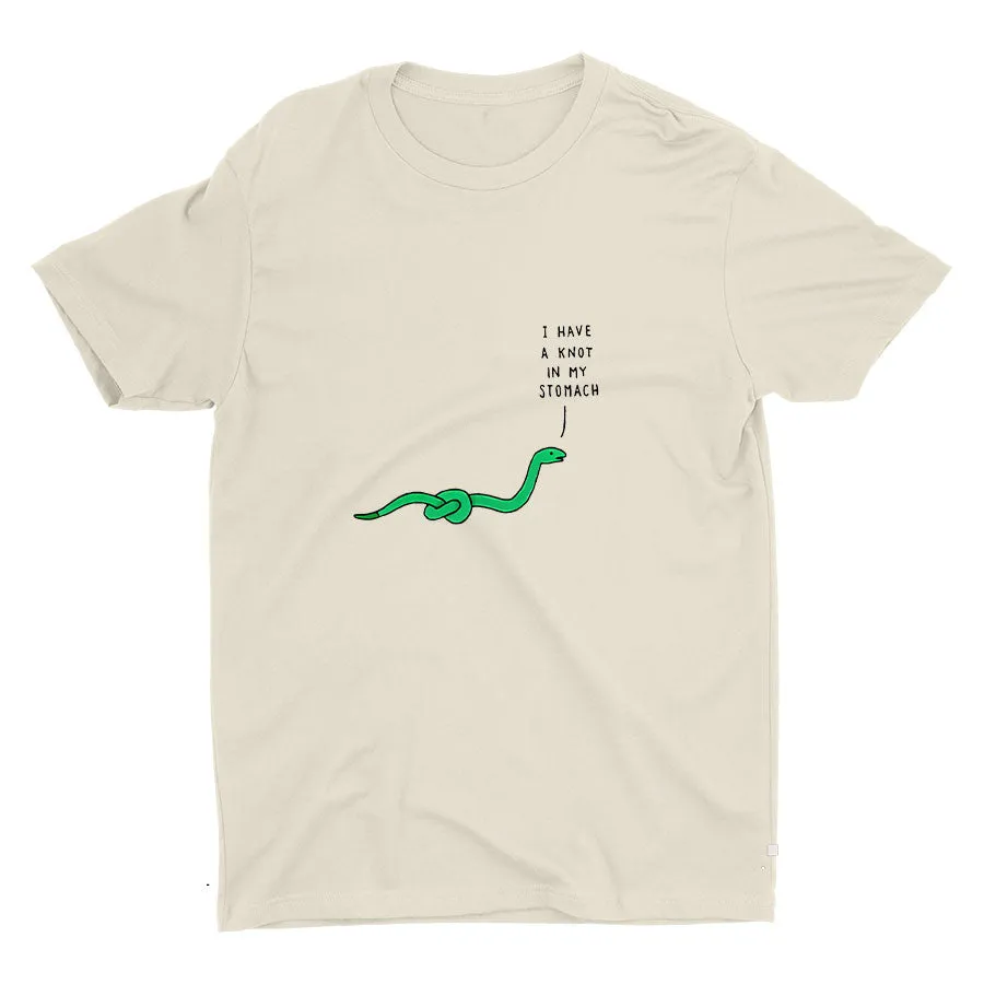 I HAVE A KNOT IN MY STOMACH Cotton Tee