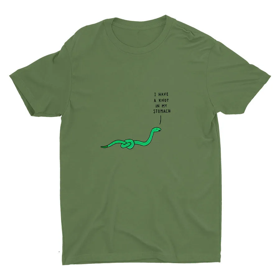 I HAVE A KNOT IN MY STOMACH Cotton Tee