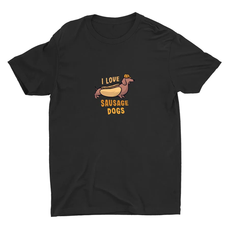 I Love Sausage Dogs Cotton Tee