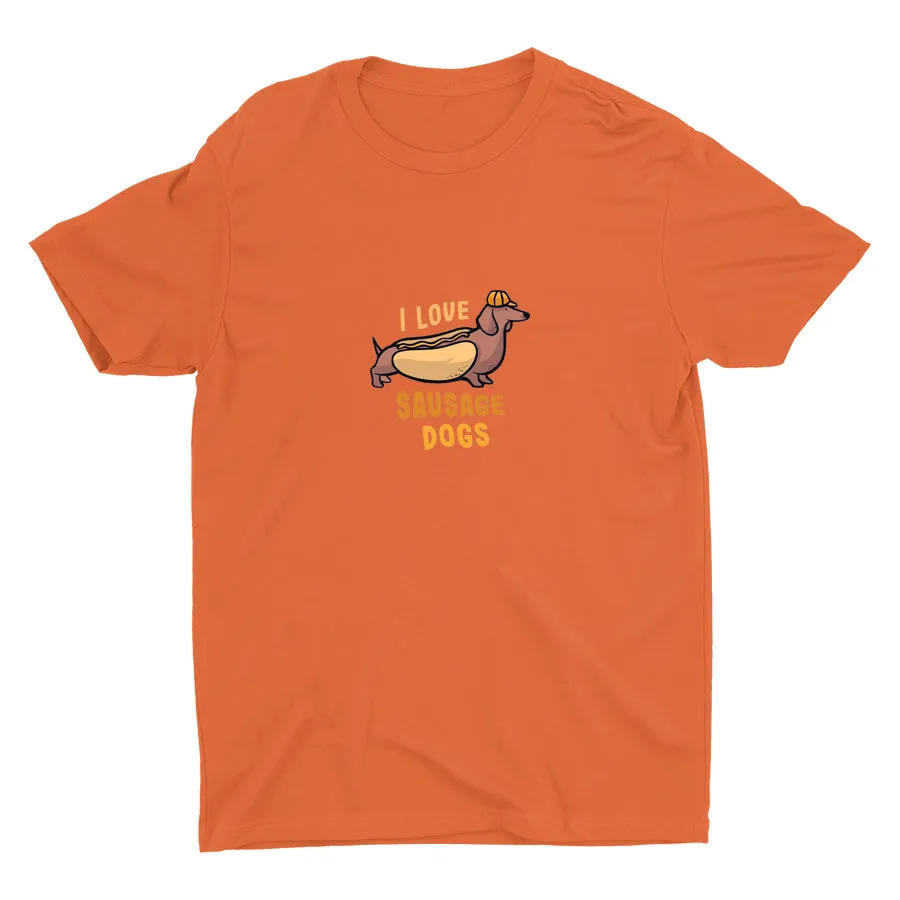 I Love Sausage Dogs Cotton Tee
