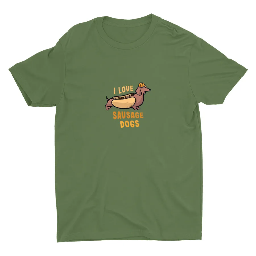 I Love Sausage Dogs Cotton Tee