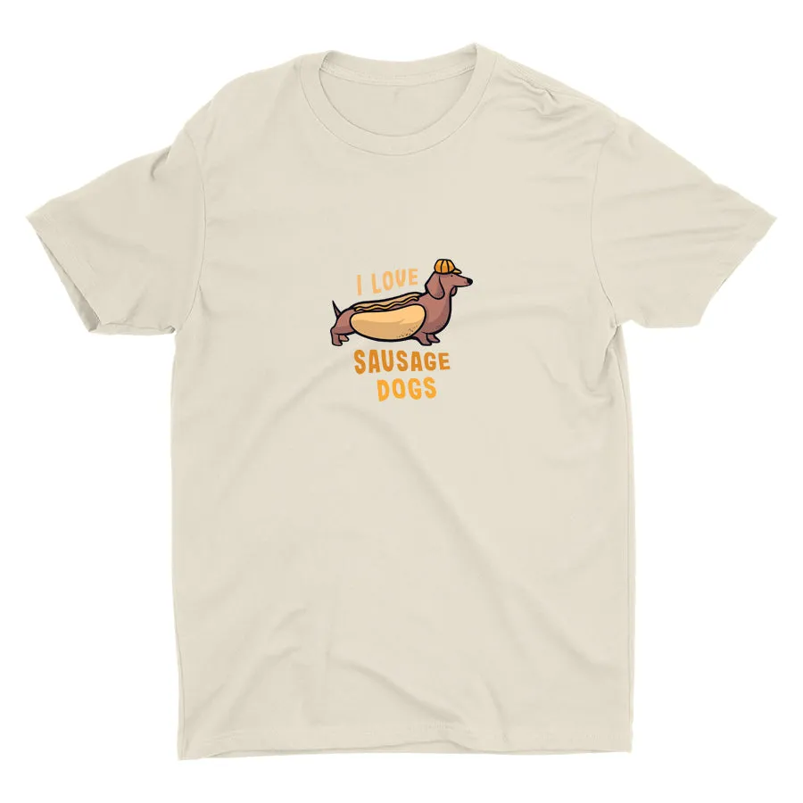I Love Sausage Dogs Cotton Tee
