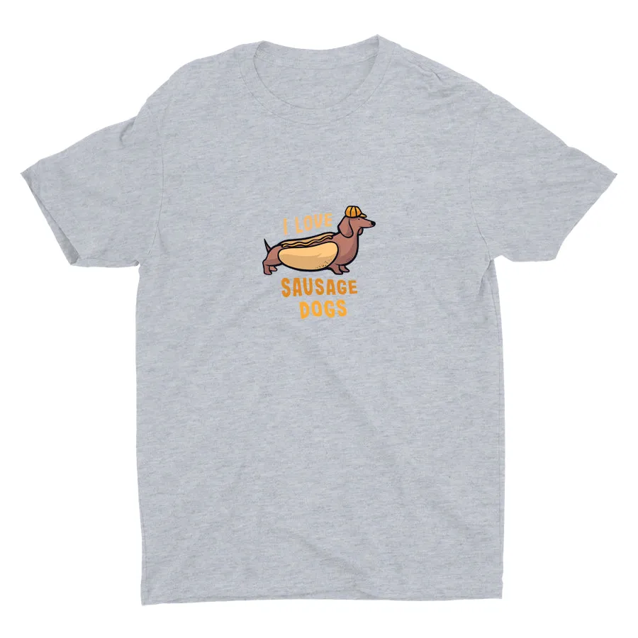 I Love Sausage Dogs Cotton Tee