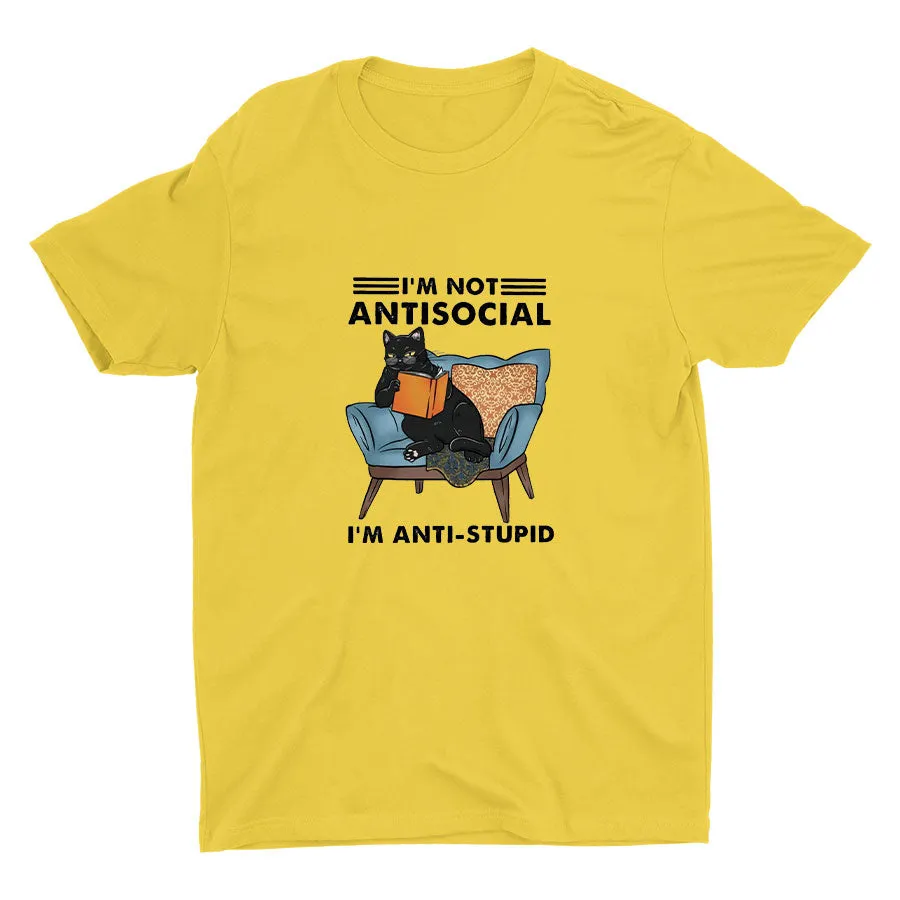 I′M NOT ANTISOCIAL Cotton Tee