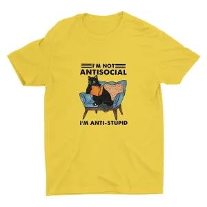 I′M NOT ANTISOCIAL Cotton Tee