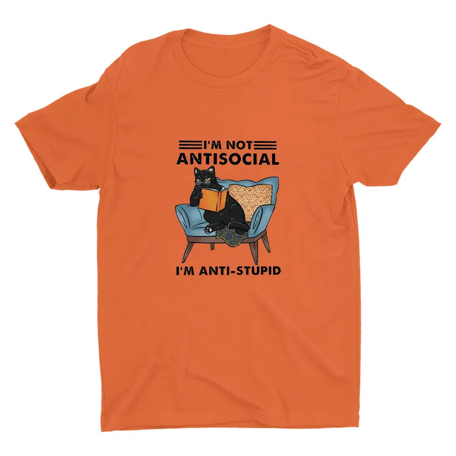 I′M NOT ANTISOCIAL Cotton Tee
