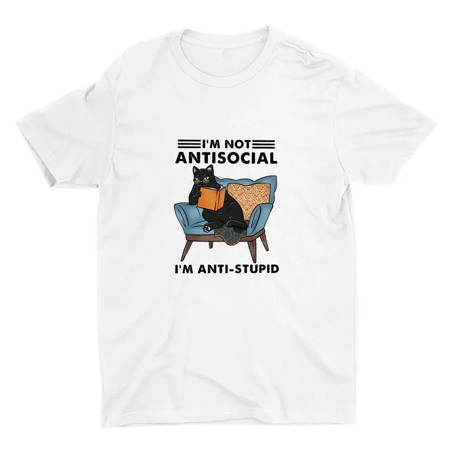 I′M NOT ANTISOCIAL Cotton Tee