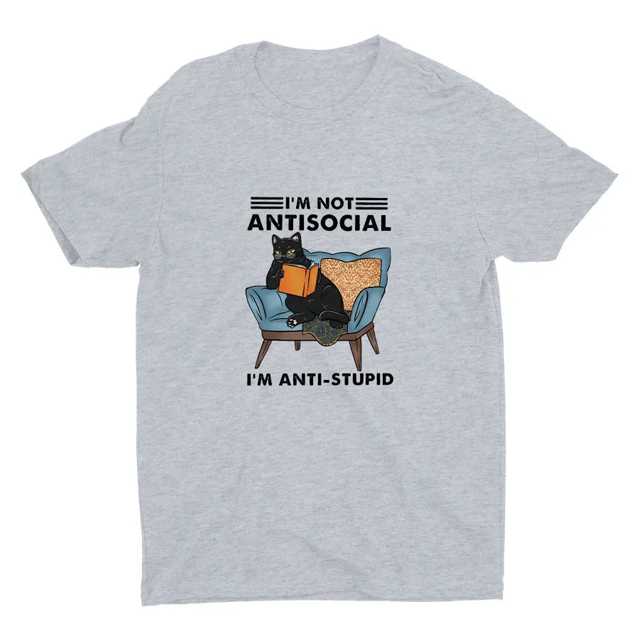 I′M NOT ANTISOCIAL Cotton Tee