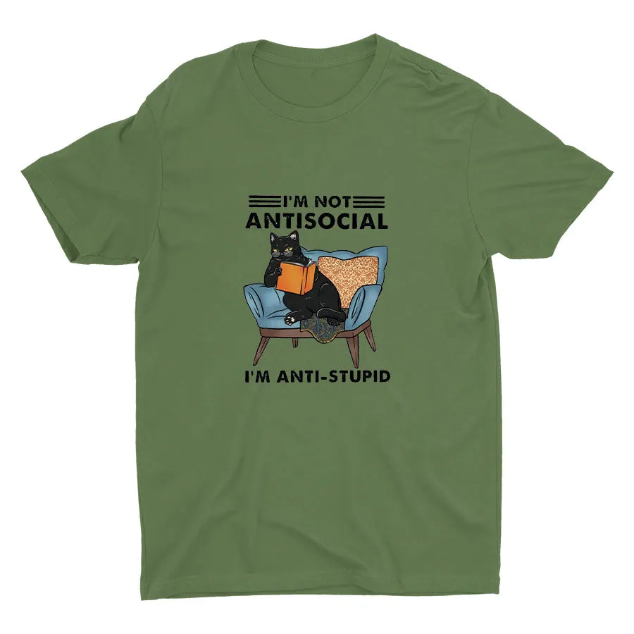 I′M NOT ANTISOCIAL Cotton Tee