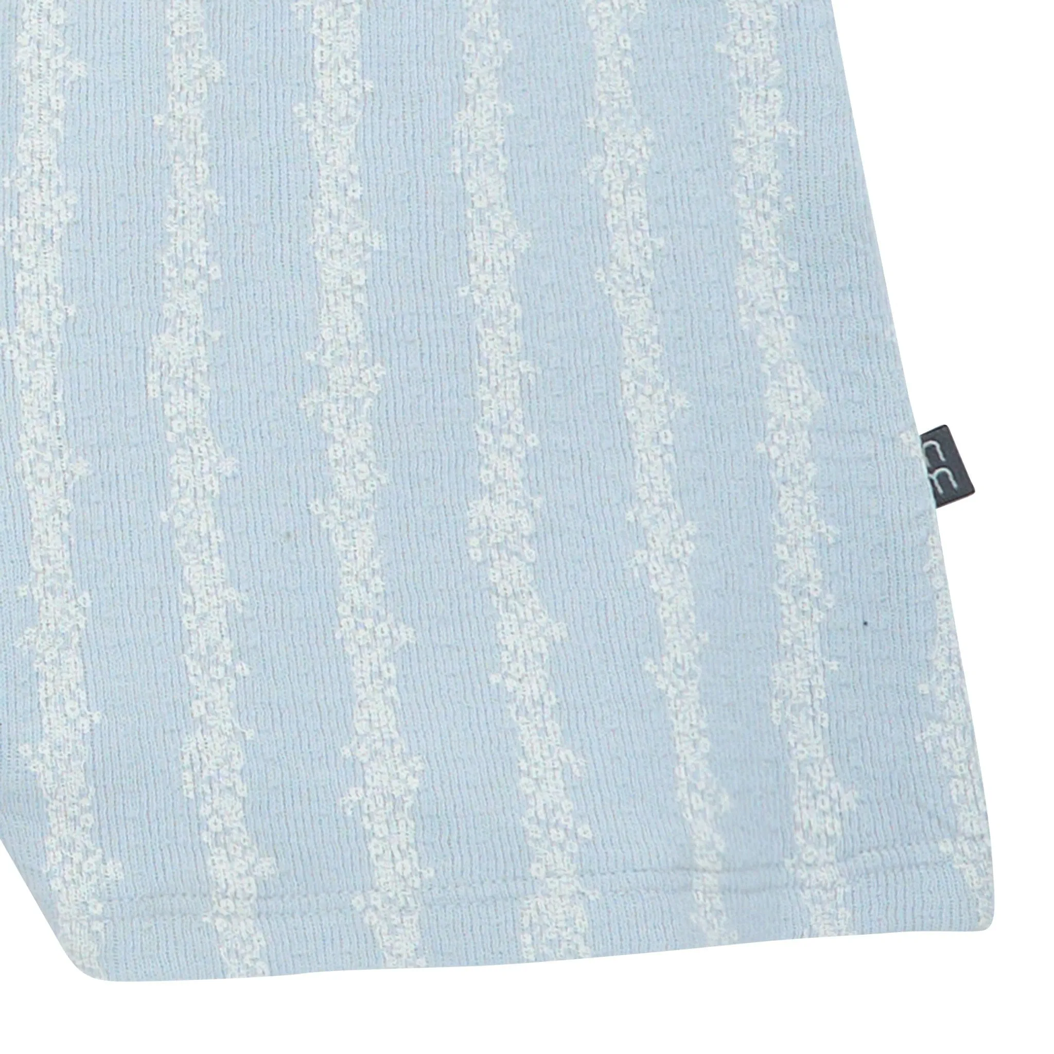 Infant & Toddler Girls Light Blue Mini Flower Stripe Ruffle Romper