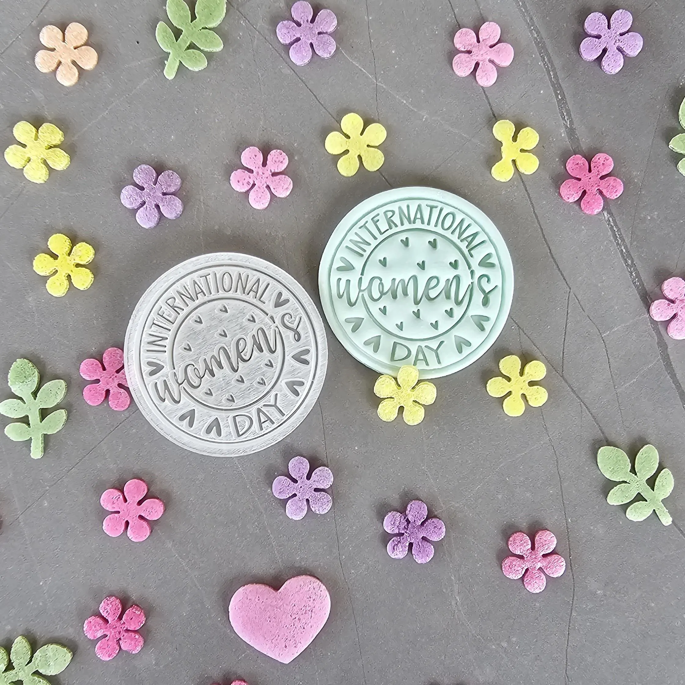 International Women's Day Fondant Stamp