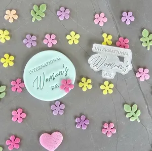 International Women's Day Fondant Stamp