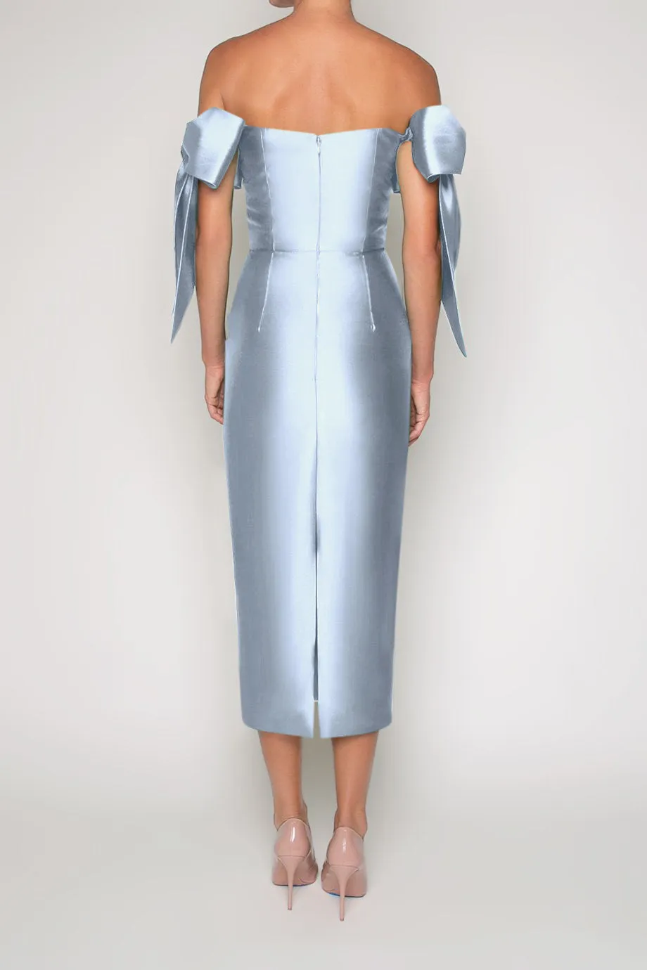 Isabella Silk and Wool Midi Dress