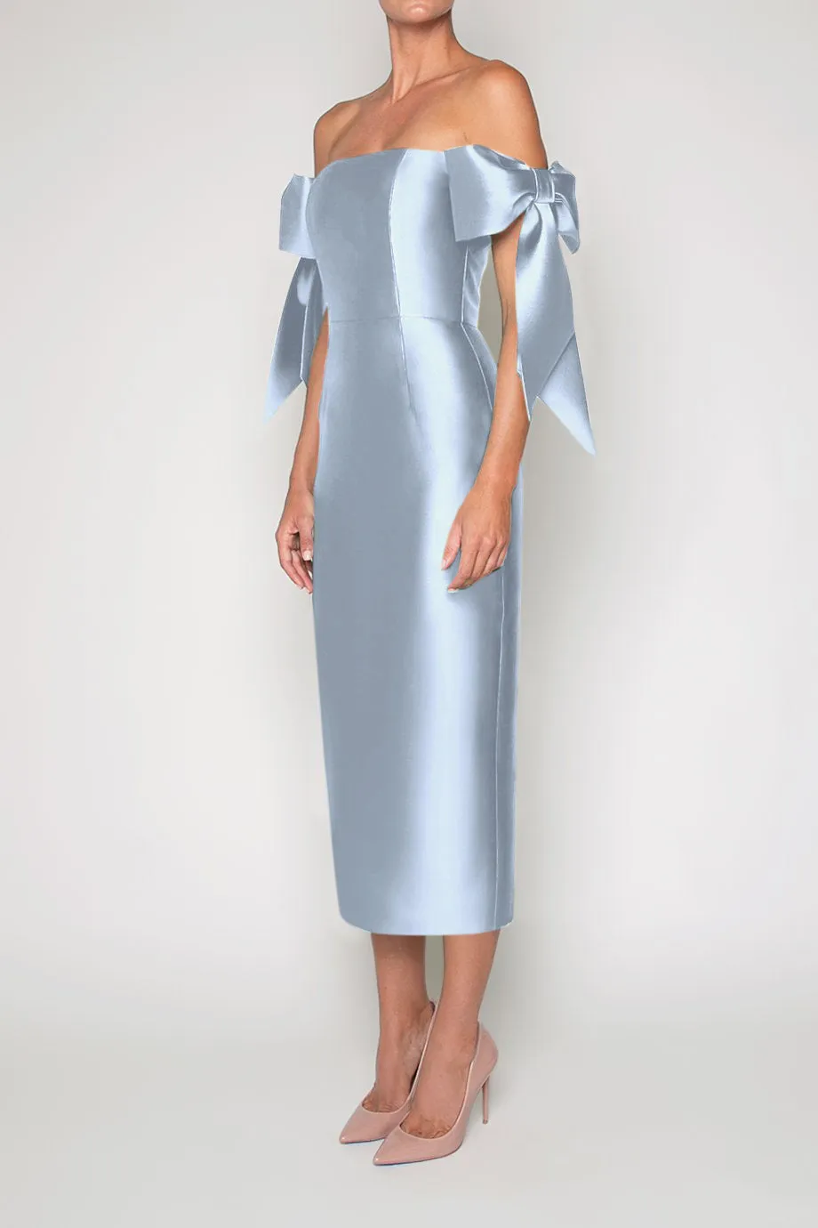 Isabella Silk and Wool Midi Dress