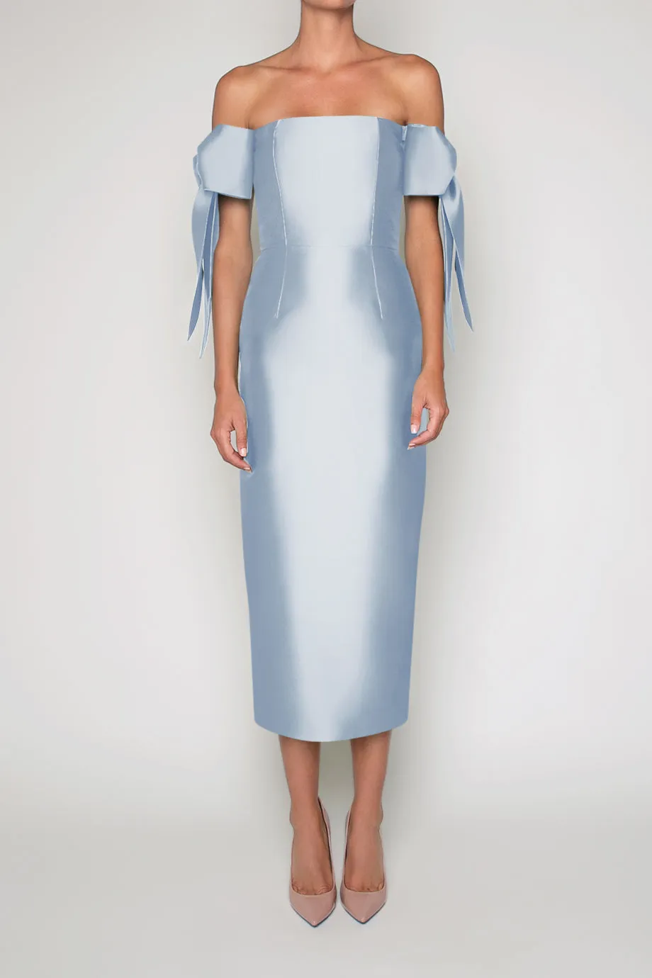 Isabella Silk and Wool Midi Dress