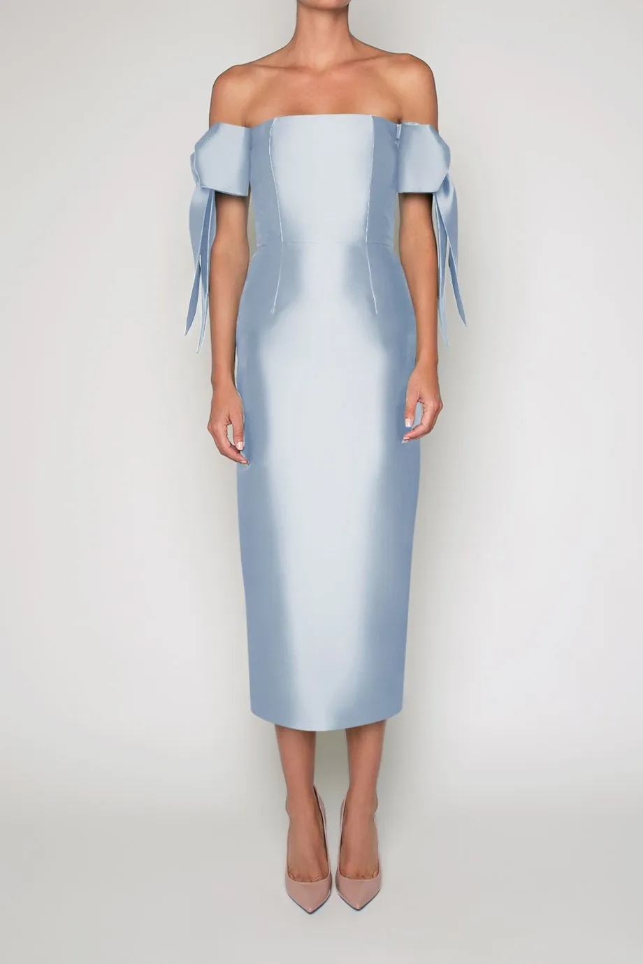 Isabella Silk and Wool Midi Dress