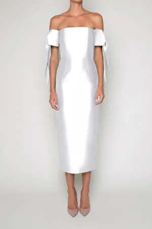 Isabella Silk and Wool Midi Dress