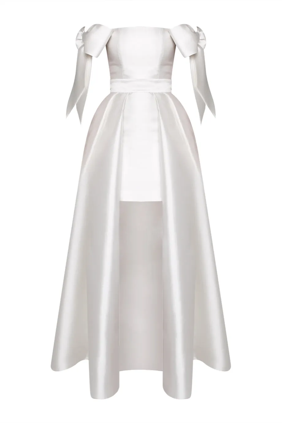 Isabella Silk and Wool Mini Dress With Convertible Skirt