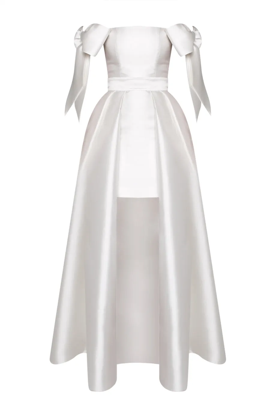 Isabella Silk and Wool Mini Dress With Convertible Skirt