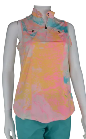 Jamie Sadock Lava Print in Yum Yum- Sleeveless #71266