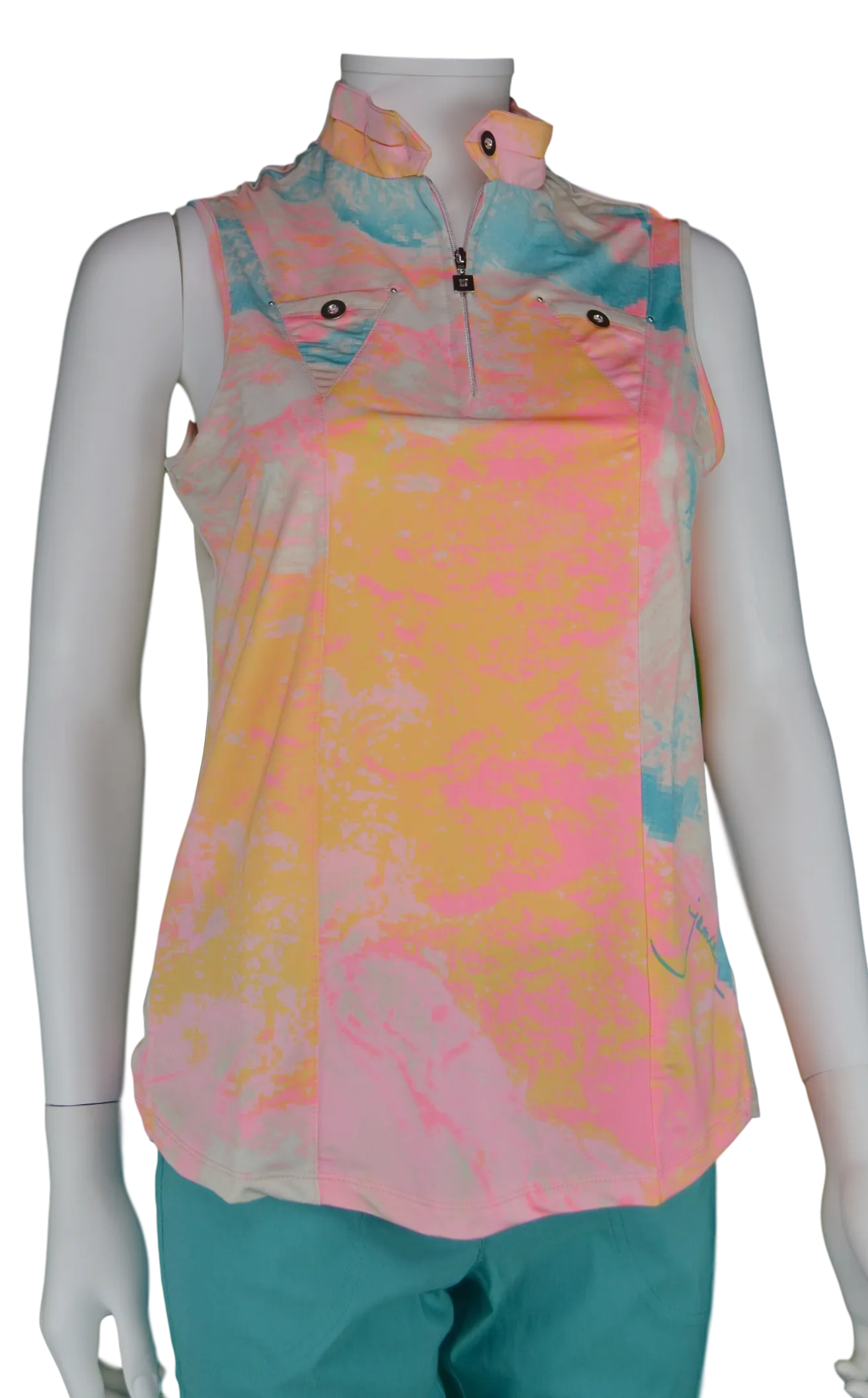 Jamie Sadock Lava Print in Yum Yum- Sleeveless #71266