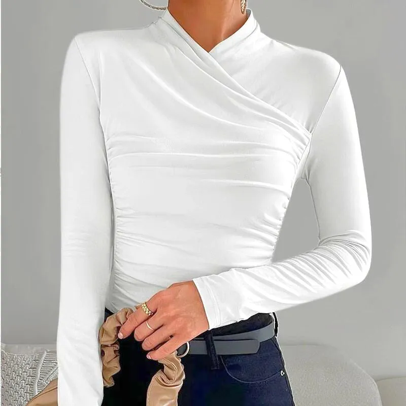 JANE - Timeless Cross-Neck Elegance Top