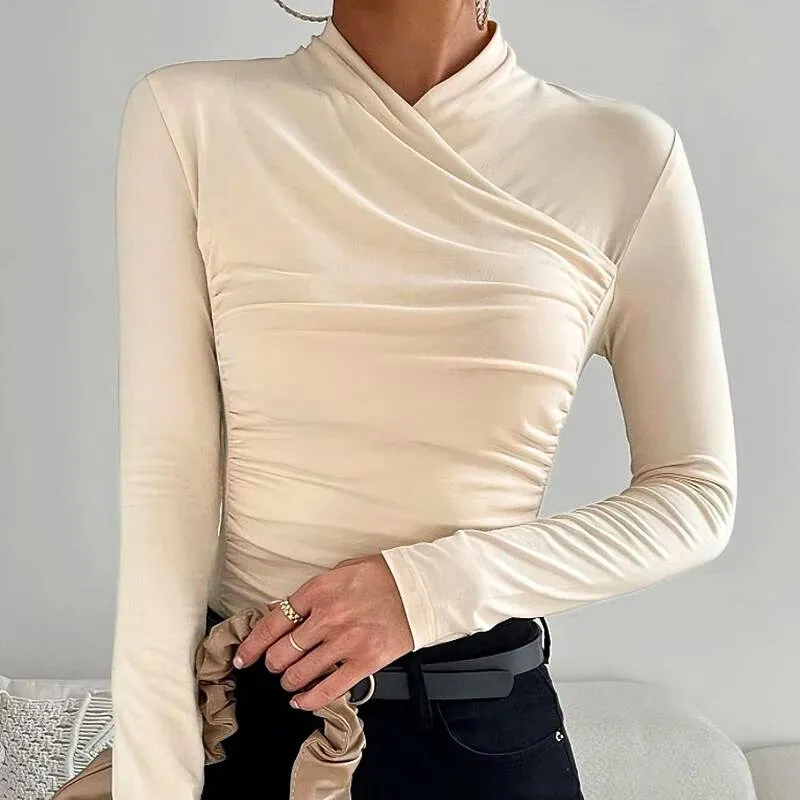 JANE - Timeless Cross-Neck Elegance Top