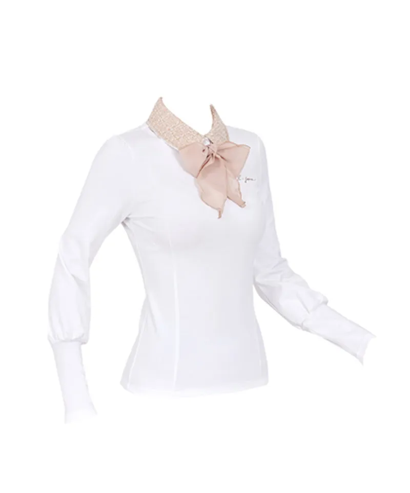 J.Jane Tweed Scarf T-shirt - Beige