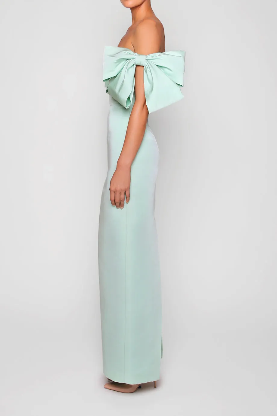 Josephine Silk Faille Column Gown