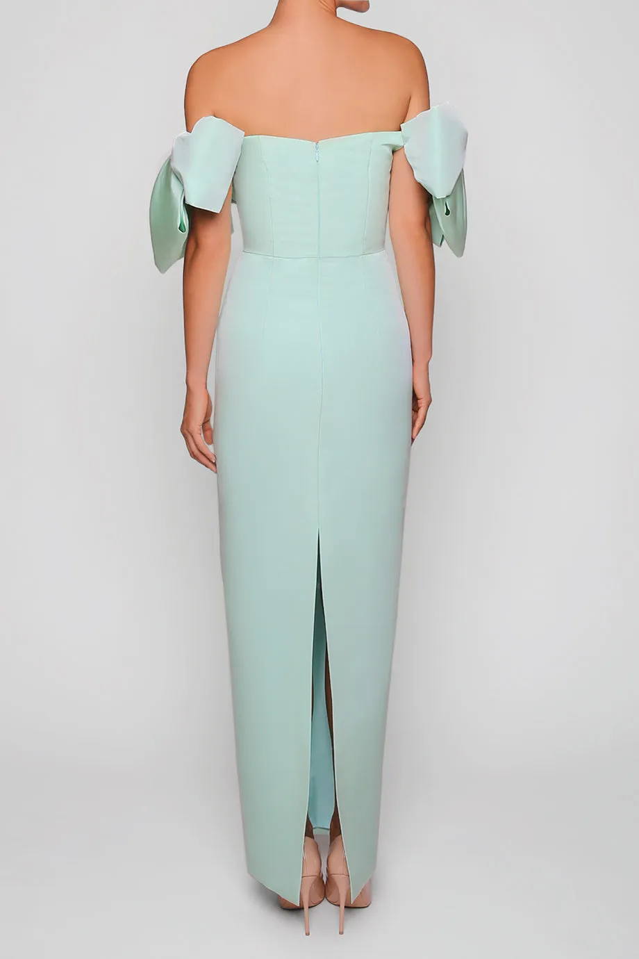 Josephine Silk Faille Column Gown