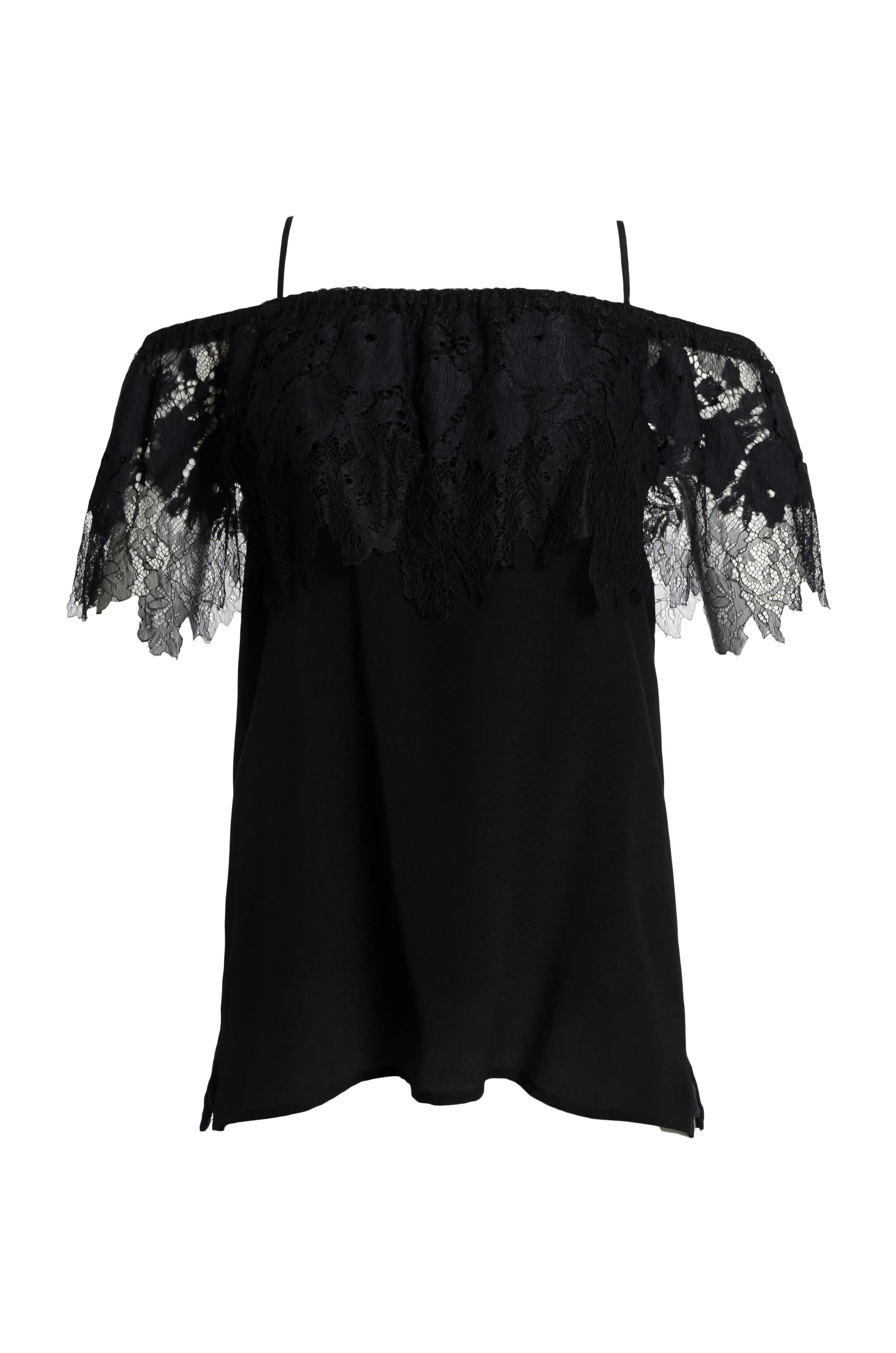 Julia Lace Silk Off The Shoulder Top