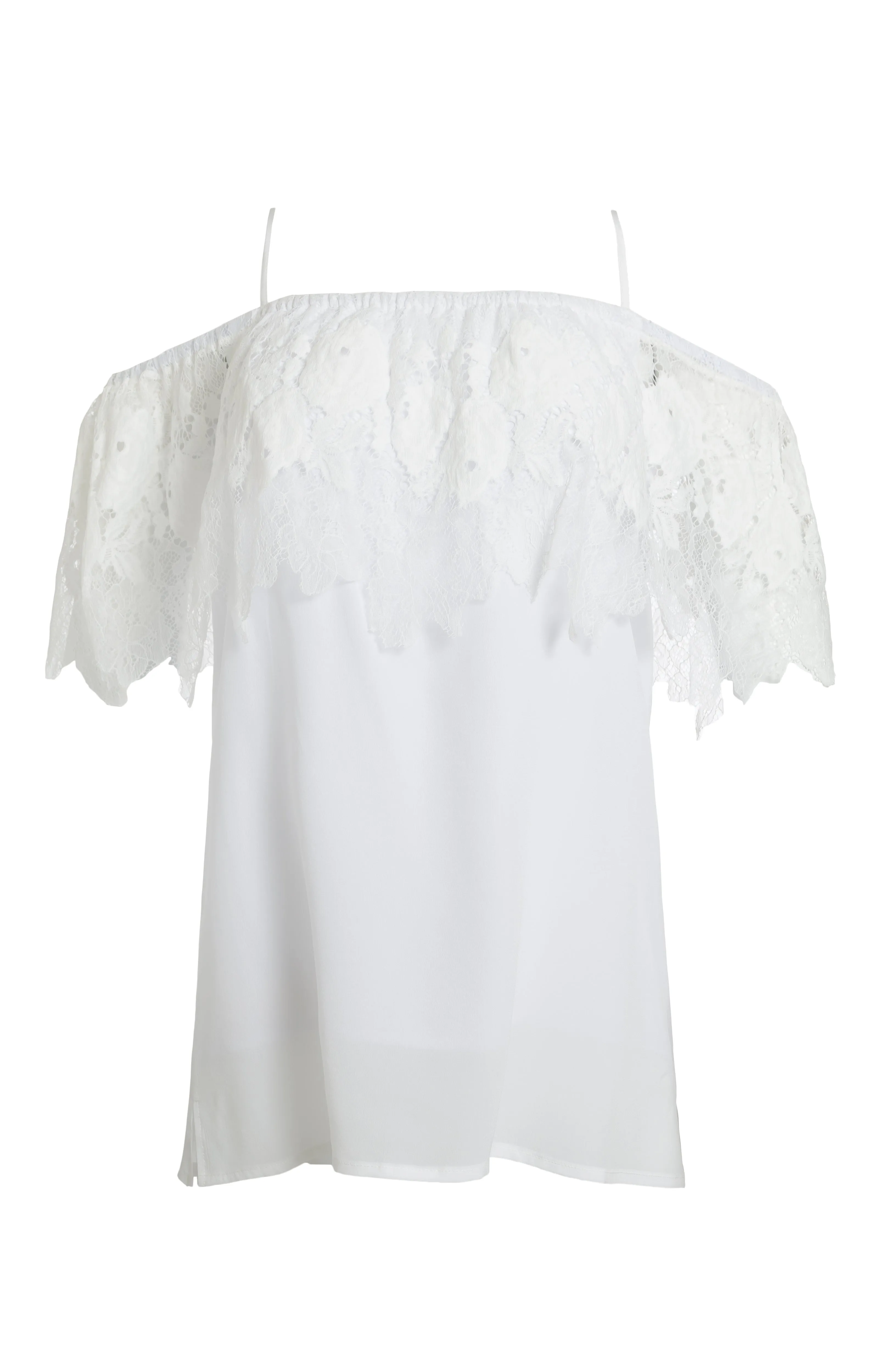Julia Lace Silk Off The Shoulder Top