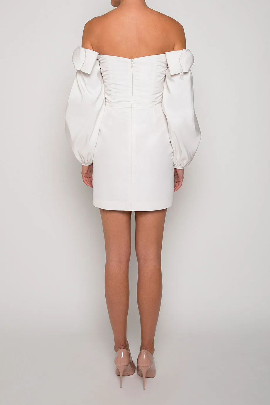 Katie Silk Faille Mini Dress
