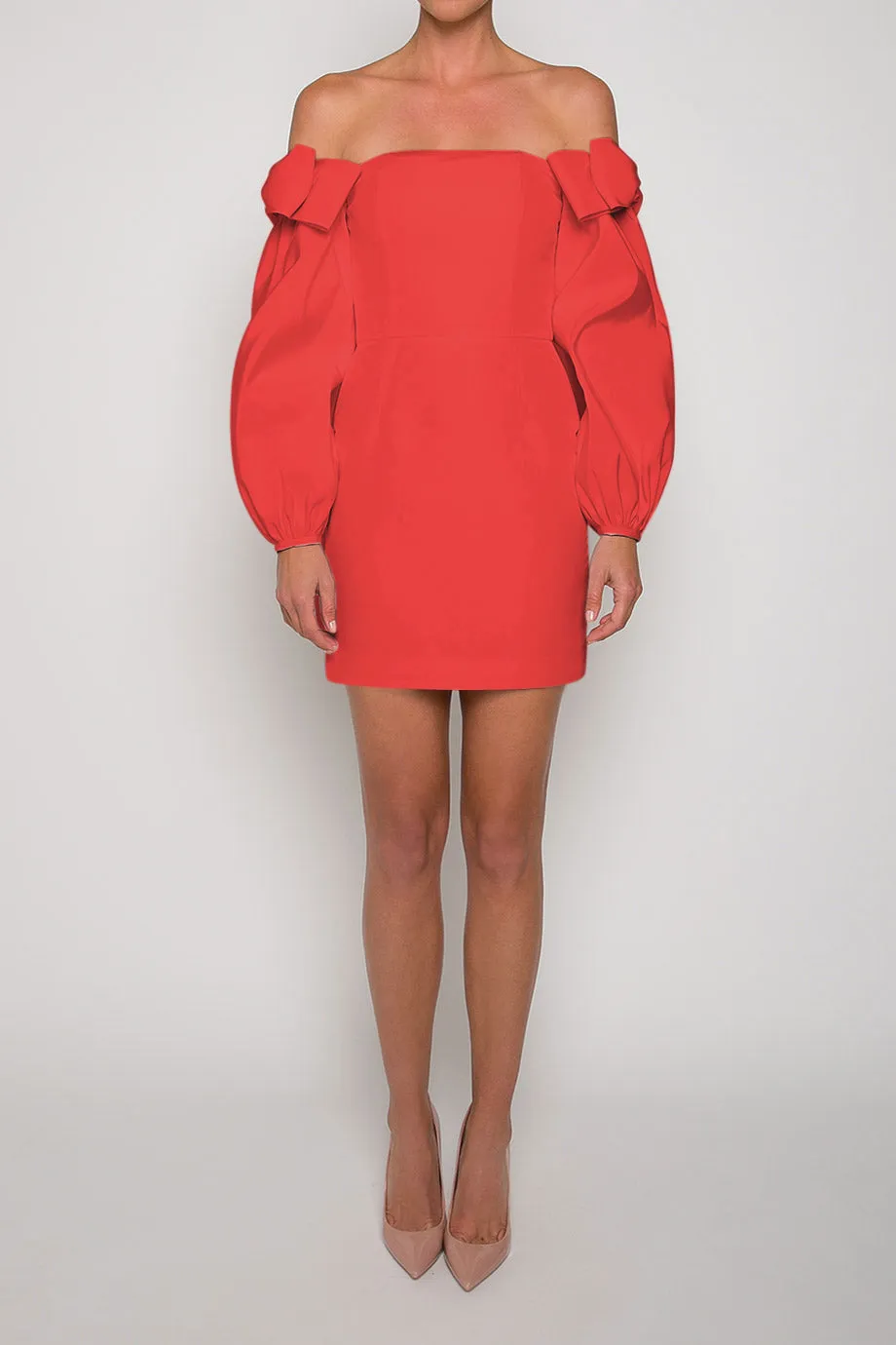 Katie Silk Faille Mini Dress