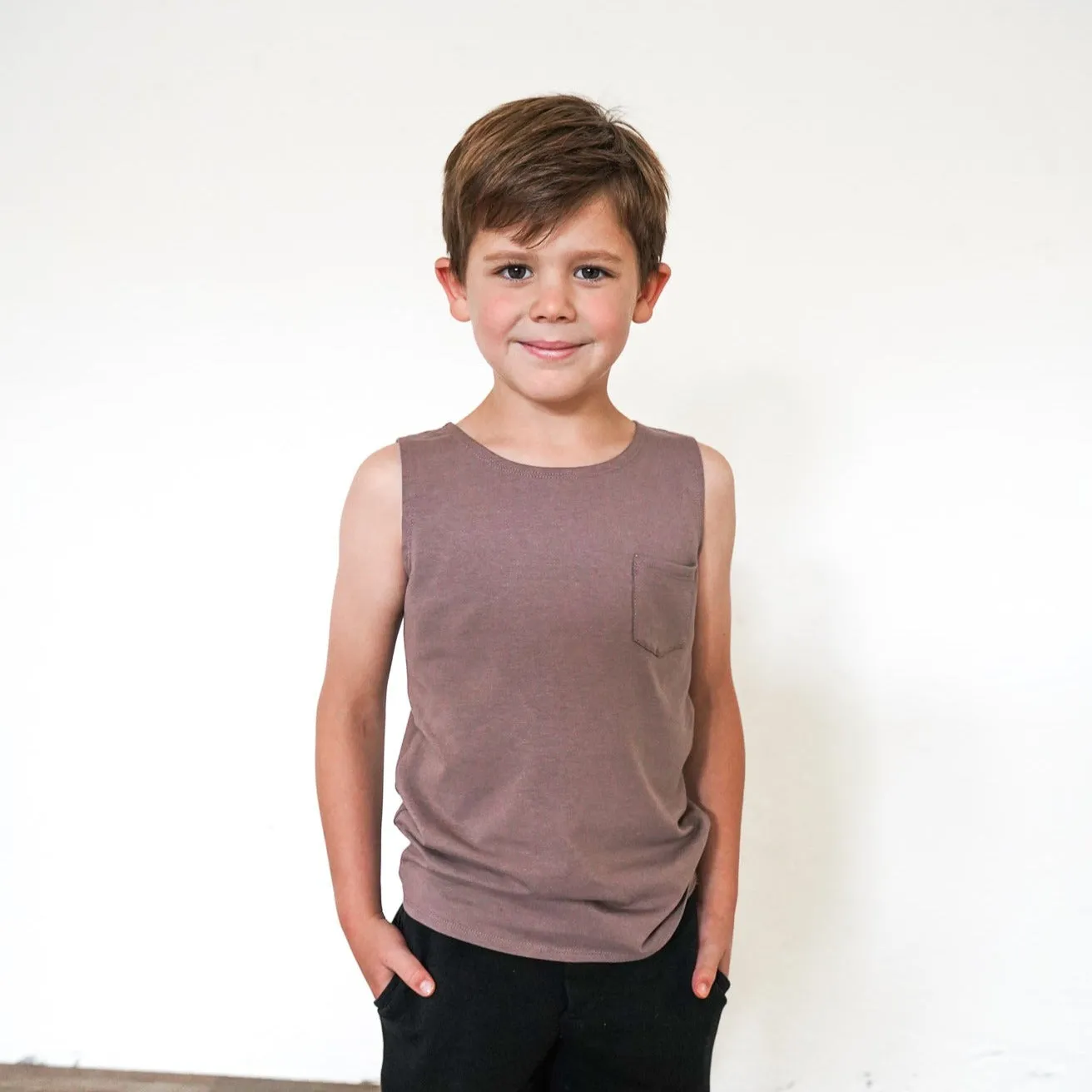 Kids Bamboo Pocket Tank