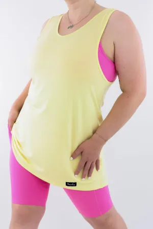 Lemon - Long Tank Top - V-neck - Sleeveless