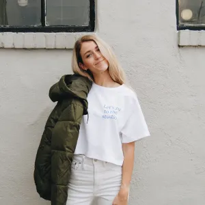 Let's Go to the Studio Cropped Tee