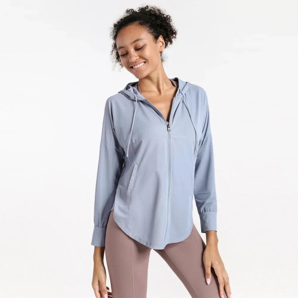 Lightweight Full Zip Hooded Jacket