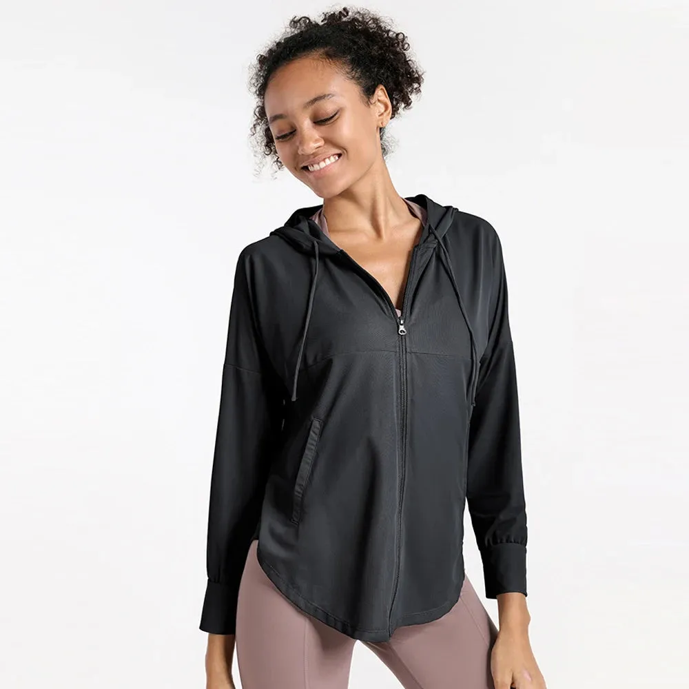 Lightweight Full Zip Hooded Jacket